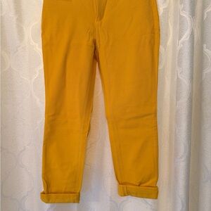 Banana Republic Yellow Curvy Fit Pants